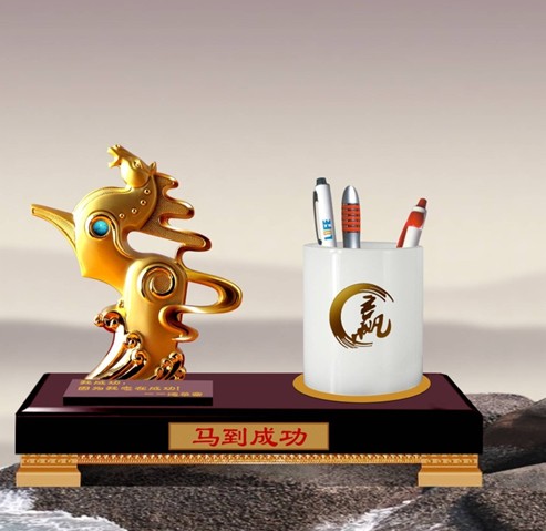 马年家居摆设挂饰推荐 绒沙金骏马招财摆件“八骏雄风”解析