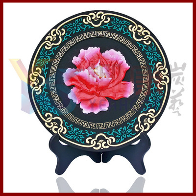 炭雕圆盘摆件 厂家直供，全年抄底价定制礼品优选